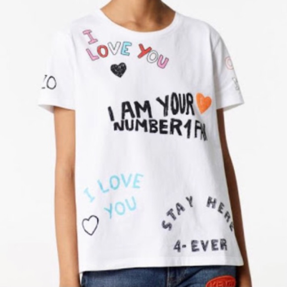 Kenzo Graphic I Love You Tshirt